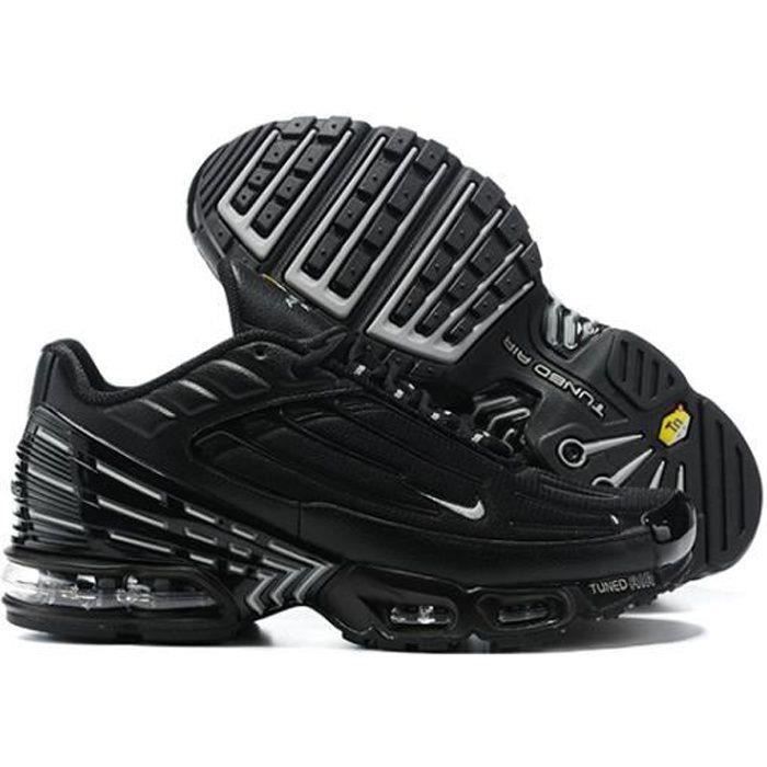 nike tuned 3 black white