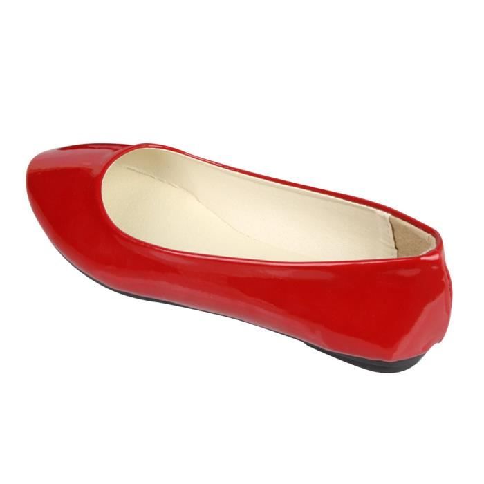Ballerines Pas De Rouge en coloris Rouge Femme Chaussures Chaussures plates Ballerines et chaussures plates 