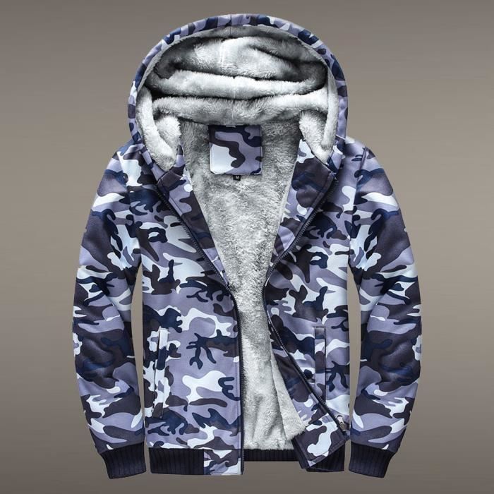 Sweat à Capuche Homme Camouflage Doux et Confortable main image 0