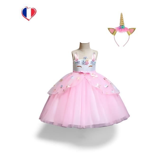 Déguisement princesse licorne fille-121458 - FUNIDELIA - Robe avec tulle et  diadème - Rose - 10-12 ans - Cdiscount Jeux - Jouets