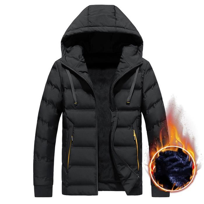 Manteau Polaire Garçon Hiver - Sweat à Capuche Fermeture éclair - Manches Longues - Chaud Et Doux - Taille Unique à Vérifier