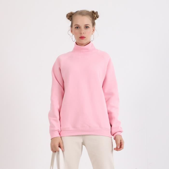 Sous-pull Thermique Femme Manches Longues – Col Roulé, Extensible – Pour Automne/hiver, Couleur Unie - 13