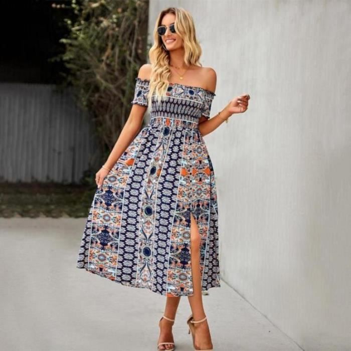 Robe De Soirée Paillettes Dégradées - Manches Courtes, Style Chic Et Sexy Pour Fête Ou Mariage