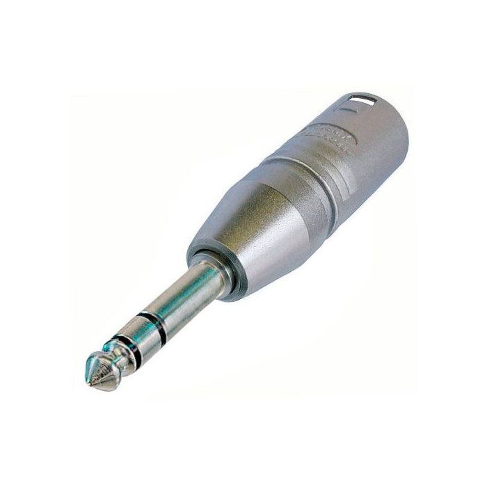 Adaptateur XLR - NEUTRIK - Male vers Jack 6.35mm - Noir - 3 pôles - Stéréo