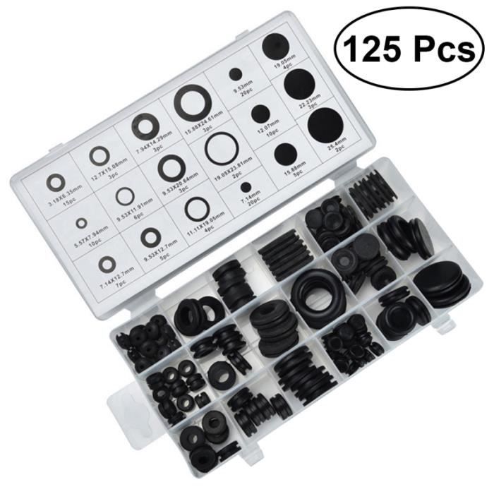 10 Pièces Œillets Caoutchouc Carénage Moto - Compatibles CBR GSXR Ninja ZX YZF - Noir