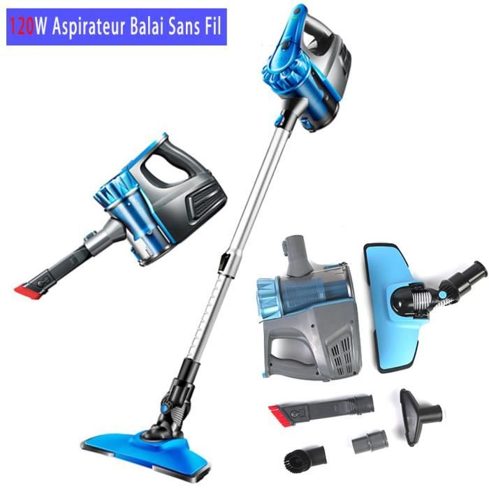 Aspirateur sans Fil Puissant, 5 en 1 Aspirateurs Balai sans Sac