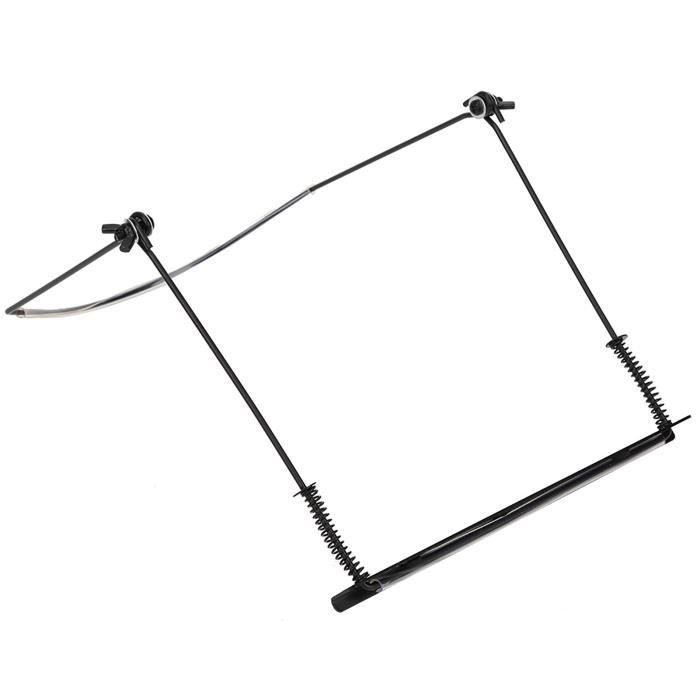 Support Pour Harmonica 24 Trous - En Métal, Réglable, Mains Libres - Couleur Argenté, 22,2 X 21,5 Cm - 6