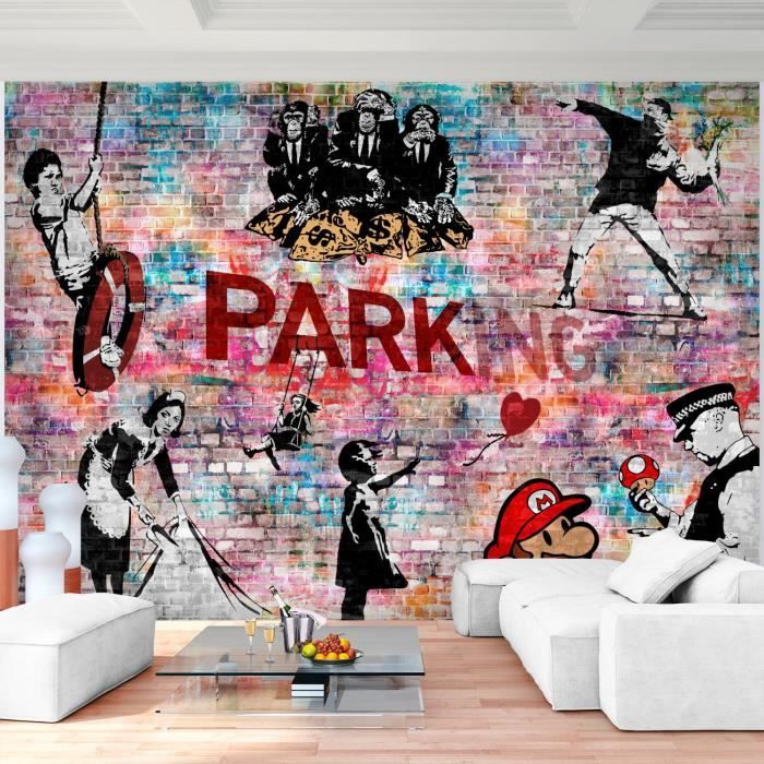 Bilder Banksy - Ballon Girl Wandbild 200 x 80 cm Vlies - Le(200 x 80 cm A