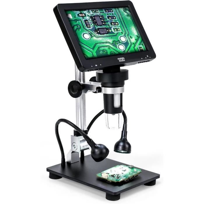Microscope Portatif Avec écran De 2 Pouces, Loupe électronique USB Avec 8 Led Pour Observation Des Pieces De Monnaie Soudage Reparation De M 96744891