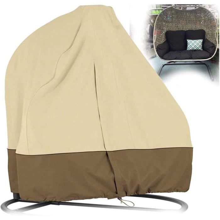 Grande housse de pouf de salon avec fermeture éclair pour
