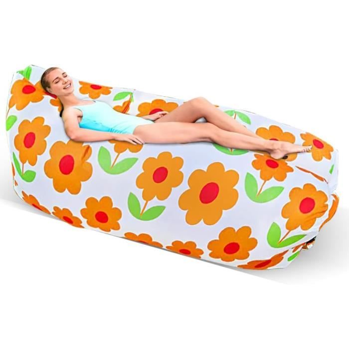 Gonflable-Sofa portable Imperméable avec canapé gonflable pliable extérieur - Jardin