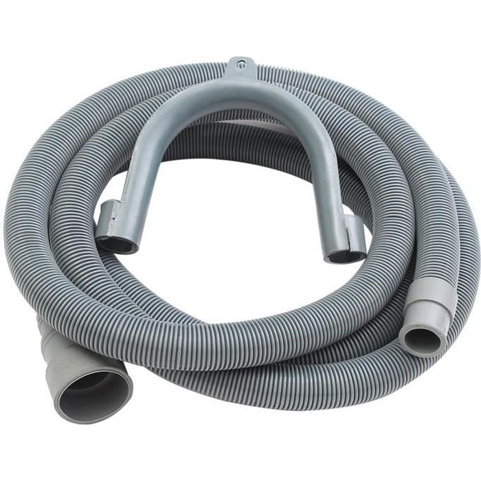 Tuyau de Lavage de Rallonge de Tuyau de Vidange pour LaveVaisselle de 2,5 M avec Support