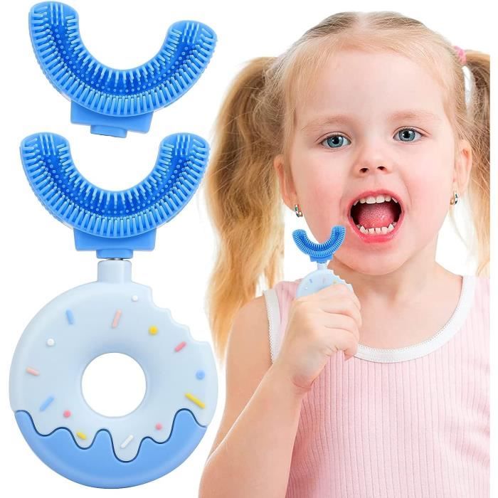 Brosse à dents en forme de U pour enfants - Souple - Pour un nettoyage en  profondeur à 360° - En silicone - Pour enfants de 2[S69] - Cdiscount  Puériculture & Eveil bébé