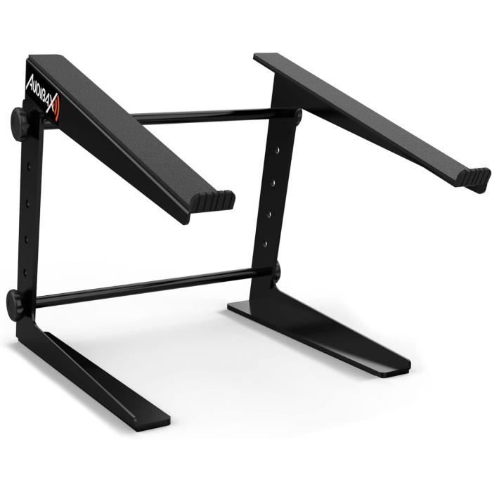 Support Ordinateur Portable DJ Audibax TOP-30 - Hauteur Réglable 24.5-36cm - Plateau Rotatif 360°