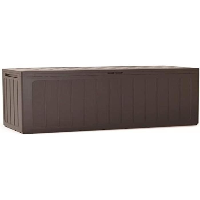 Baule Da Giardino Prosperplast Lookox 190 Litri - Plastica Resistente, Effetto Legno, Coperchio Con Serratura