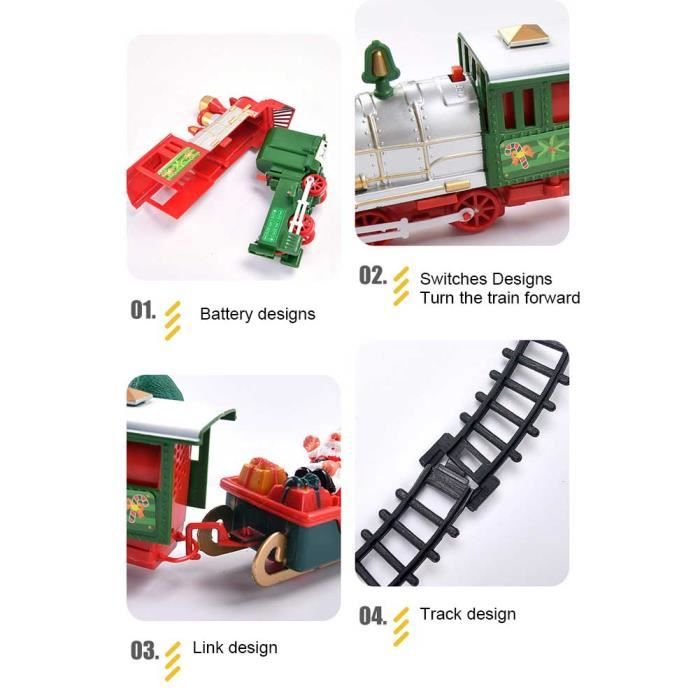 Meilleurs prix pour Jouet Style De Noël Train Électrique Piste Puzzle Modèle Bricolage Assemblé Intelligent Enfant Enfant Jouet -SURENHAP