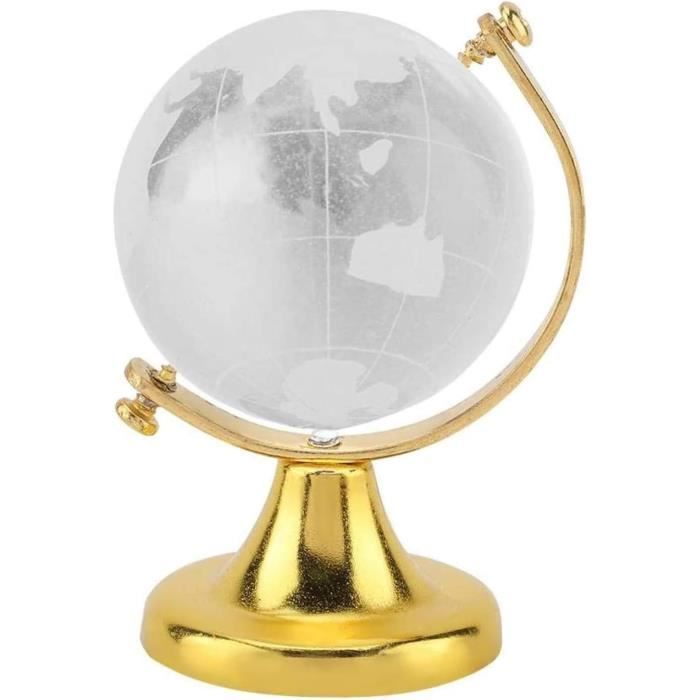 Globe En Cristal, Boule De Cristal Sphère En Verre Affichage Globe