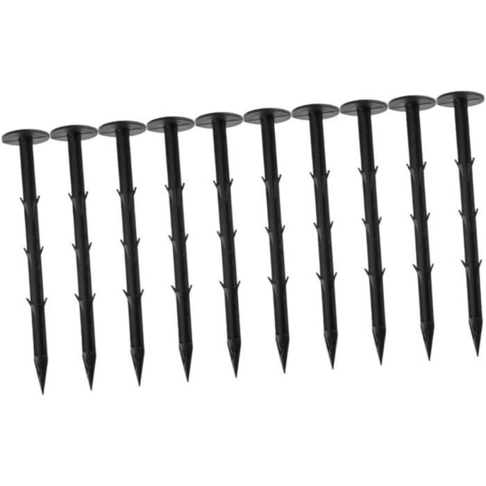 10 Piquets De Tente En Titane Alliage GR5 - Piquets Camping Extérieur Légers Argent