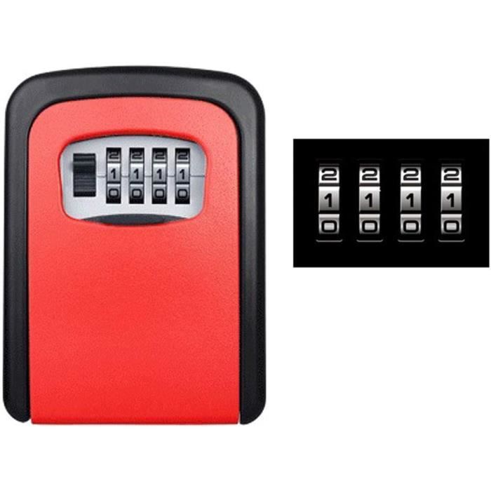 Coffre-Fort À Clé, Avec Boîte À Clé À 4 Chiffres, Coffre De Sécurité ...