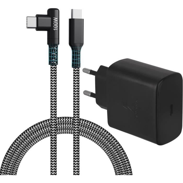 Chargeur USB C pour Chargeur Samsung Charge Rapide 45W avec Cable USB C 2M  pour Samsung