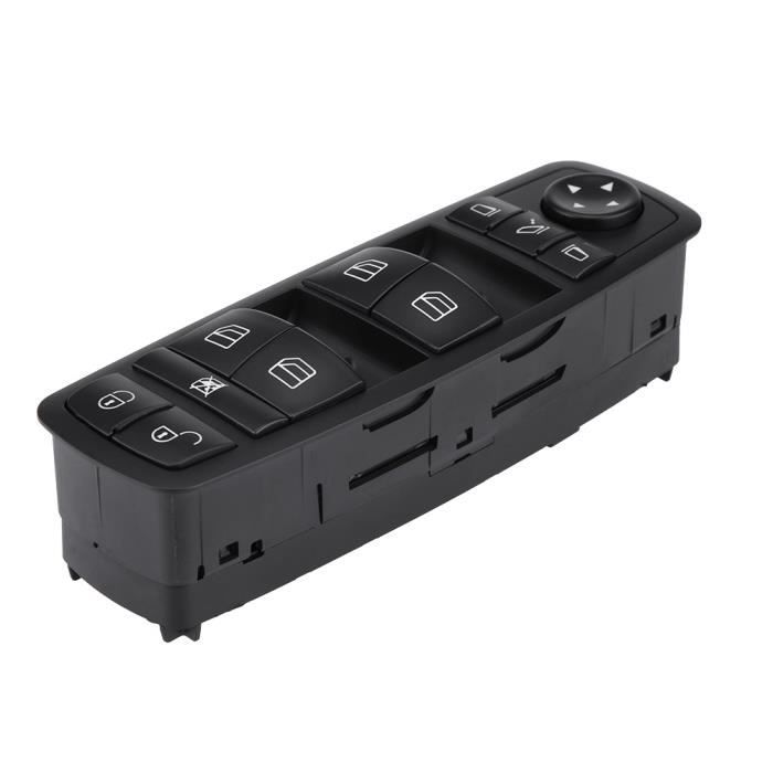 Bouton Lève-vitre électrique Pour Mercedes Classe A W169 - Référence 1698206610, Noir, Neuf