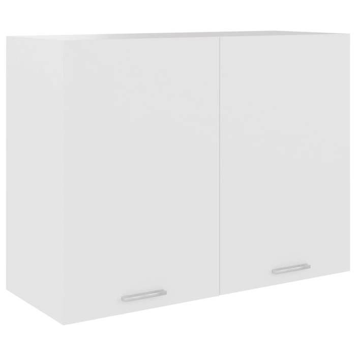 vidaXL Armoire suspendue Lyon Blanc 80 x 31 x 60 cm Bois dingénierie 801276