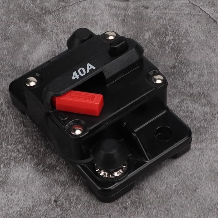 VINGVO Disjoncteur réarmable 12V 30A / 40A / 60A Fusible Autoréglable