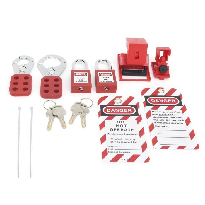 Cadenas De Verrouillage LOTO Pour Prise électrique Industrielle - Modèle Simple, Neuf, Sécurité Travail