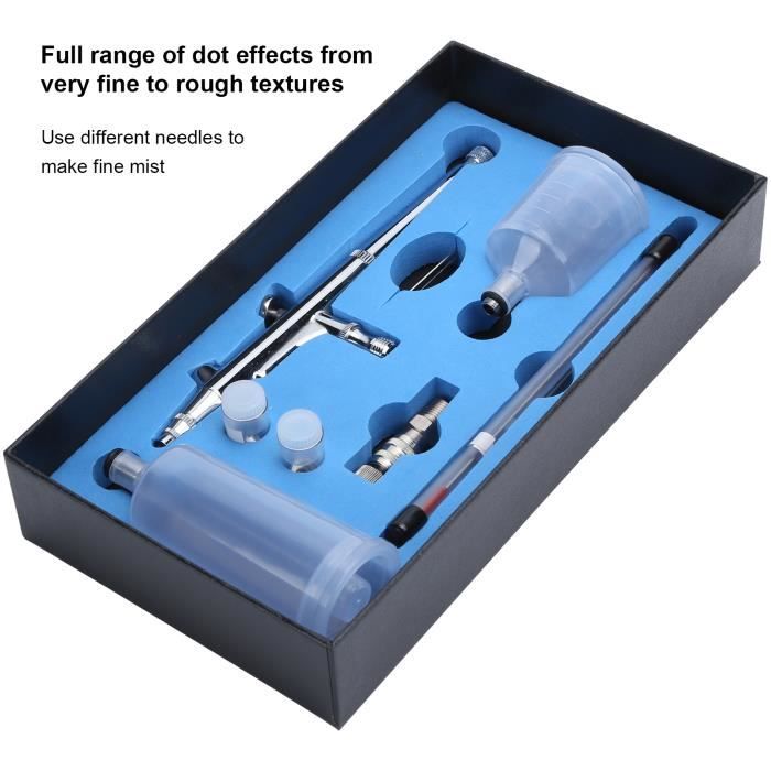 Kit Aérographe FTVOGUE JP-131T - Double Action Grande Capacité - Pour Artistes Et Décoration De Gâteaux