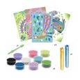 Coffret créatif - DJECO - Sables colorés éblouissants oiseaux - Pour enfants à partir de 6 ans - Rose-1