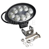 2 Phares LED Ovales 144W étanches IP68 - Pour 4x4, Camion, Tracteur, Bateau, 12V/24V
