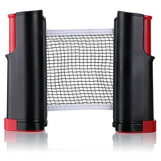Filet De Ping-Pong Rétractable – 165 Cm – Cadre ABS – 5 Balles Incluses – Clip Silicone Anti-rayures – Portable