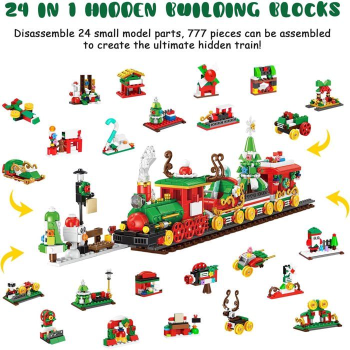 Calendrier de l'avent 2025 Bloc Construction Calendrier Compte à ...