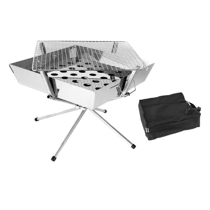 POÊLE À CARTE pliant portable pratique et barbecue pour camping et POÊLE À CARTE pliant portable pratique et barbecue pour camping et