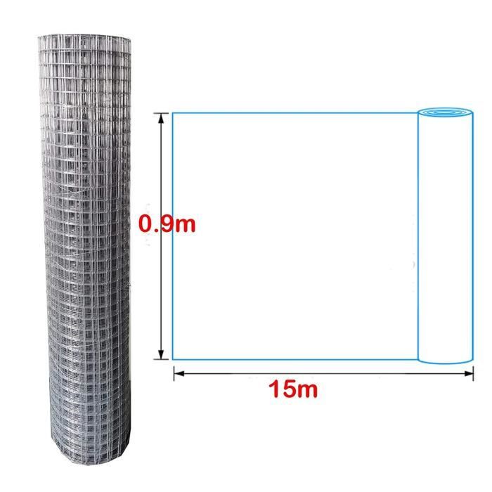Grillage étallique Galvanisé - Rouleau De 40 C X 10 - Aille Fine - Grillage Pour Capagnols