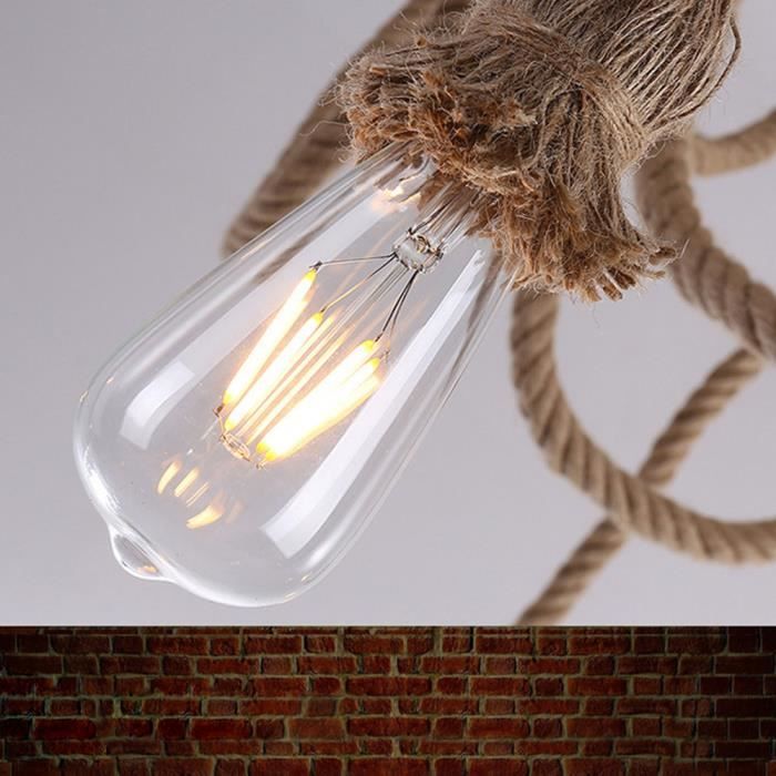 Lustre Suspension 5 Douilles Araignee Vintage Lampe Lumière pour