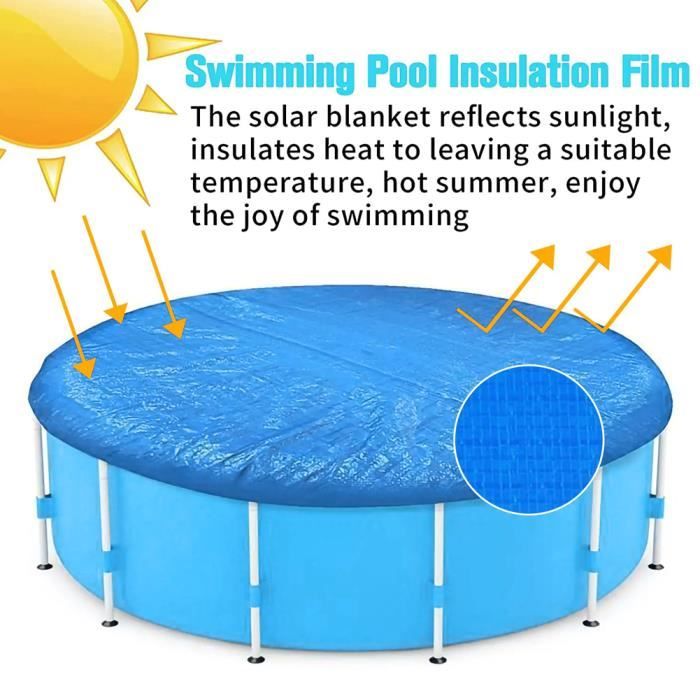 GANCEI Bâche De Piscine Carrée Résistante Aux Intempéries Et