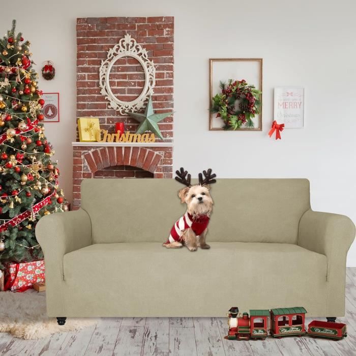 E-Shop4u® - Housses pour canapés - D- Housse de canapé de Luxe - 90x90cm - Grijs foncé
