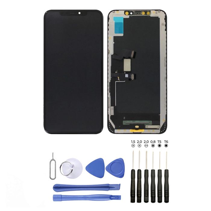 Écran Complet (vitre Tactile + LCD) Pour IPhone XS Max 6.5" Noir + Outils Et Joints - Neuf