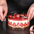 Papiers et feuilles de cuisson,Gâteau colliers rhodoïde rouleau ruban bord dans film cercle pâtisserie feuille de - Type 10cm-2