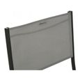 Chaise pliante - HESPERIDE - Modula - Design - Noir et gris clair - Acier traité époxy - Texaline-2