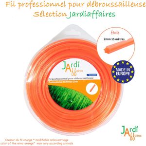 Fil Nylon Débroussailleuse 3 Mm X 100 M - Haute Résistance - Rond Et Vert