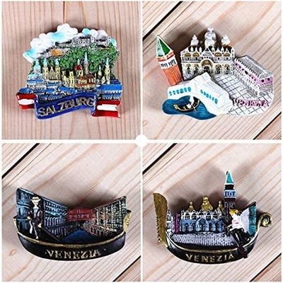 Magnets Frigo Pays Du Monde - 18 Destinations Touristique 9.4x7.8cm