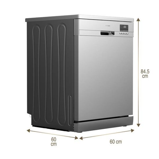 HYUNDAI - Lave-Vaisselle 11 Couverts Classe E 45cm largeur Pose libre -  Silver - Cdiscount Electroménager