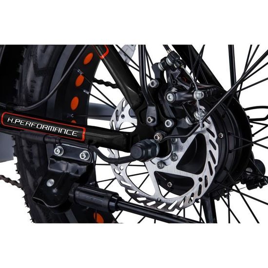 FATBIKE MOOVWAY Velo Electrique pliant Roues 20 250W 36V 10.4AH Mixte Noir Cdiscount Sport