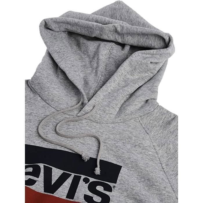 Pull a capuche Levi s sweat a capuche gris femme