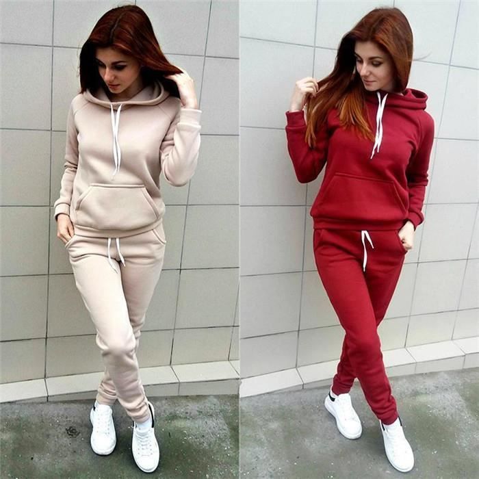 Ensemble Survêtement Femme Casual - Marron - Manches Longues - Gym Yoga  Jogging Tracksuits Marron - Cdiscount Prêt-à-Porter