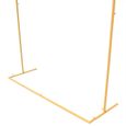 2 x 1.5 M Arche de mariage en métal - Support rectangulaire dorè - Décoration de mariage ARCEAU-3