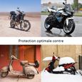 JINZDASU Bache Moto, 265x105x125 cm 210D Bâche Moto Exterieur Etanche, Housse Moto avec Trou de Serrure Anti UV-3