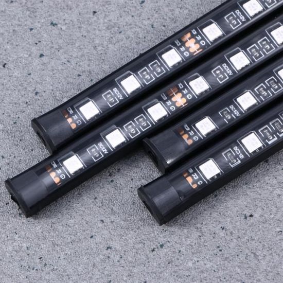 Bande LED Activ/ée par Le Son De La Voiture Lampe Datmosph/ère Multicolore Mod/èle 3, 16 Millions De Couleurs avec Contr/ôle des Couleurs RVB Lumi/ère De Latmosph/ère De La Voiture